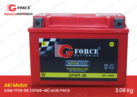 AGM YTX9-BS (GFM9-4B) ACID PACK