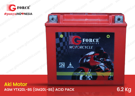 AGM YTX20L-BS (GM20L-BS) ACID PACK